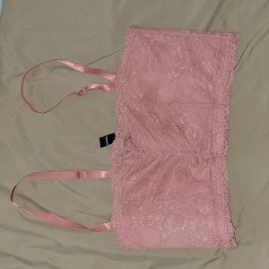 Nude ash rose lace bralette size 0